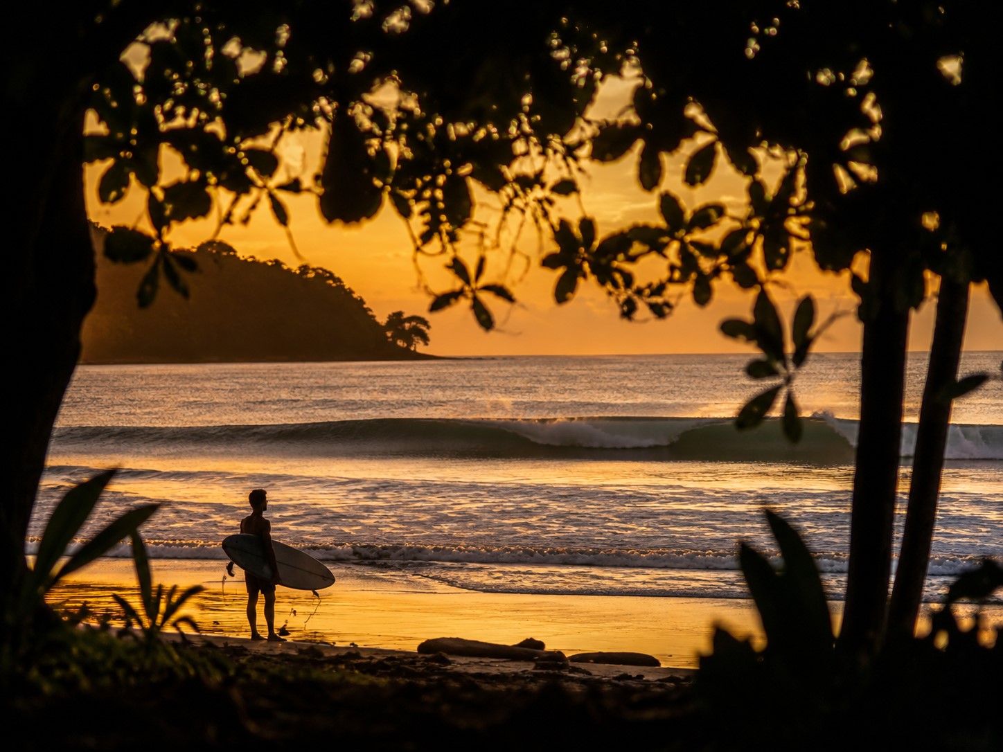 Sunset surf